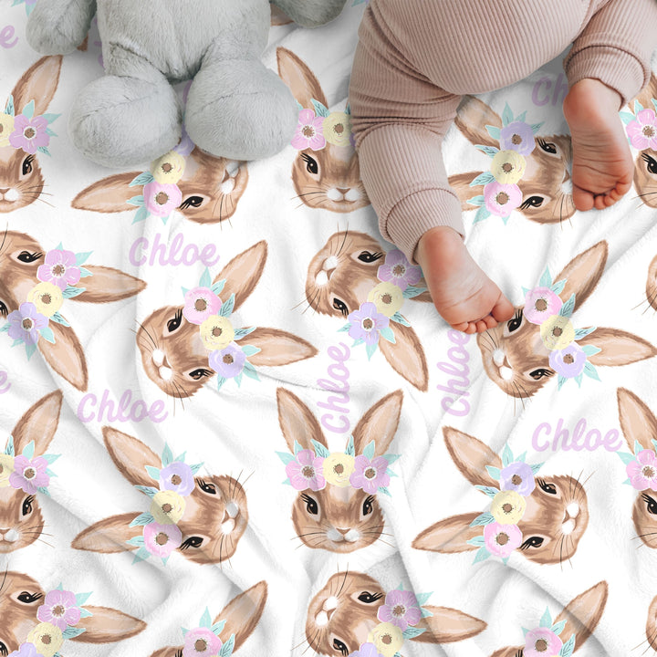 The Chloe Bunny Custom Blanket