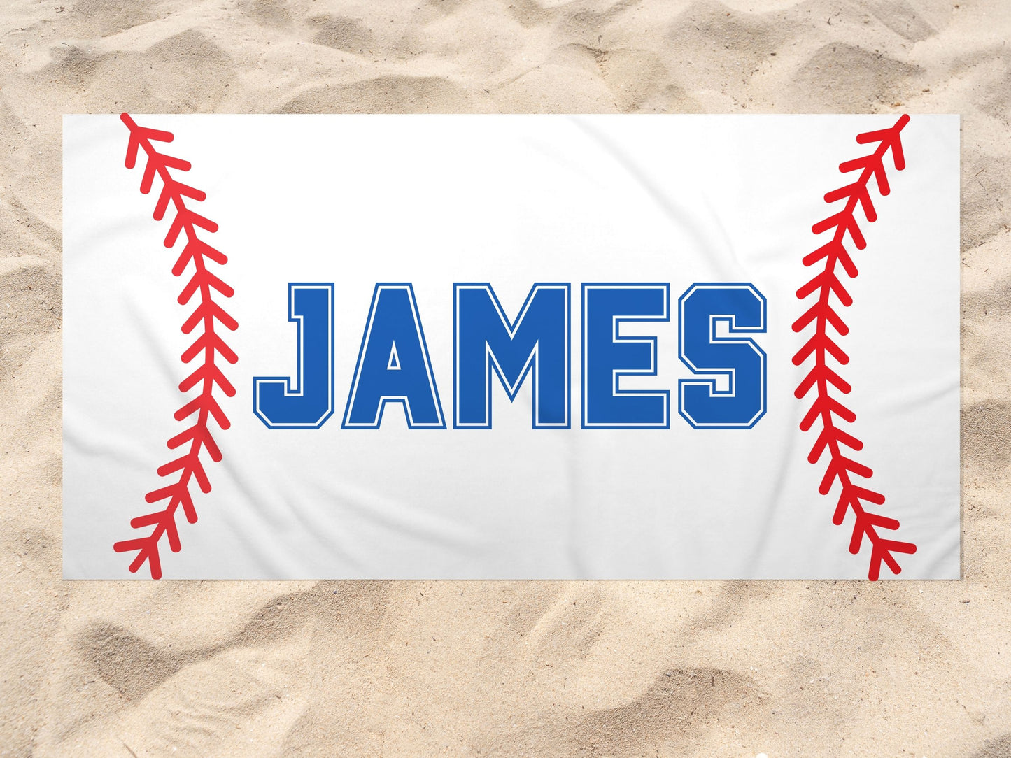 The Baseball Beach Towel