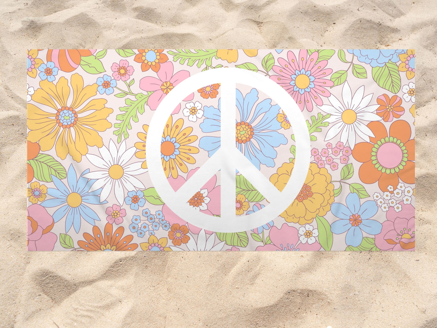 The Peach Sign Beach Towel