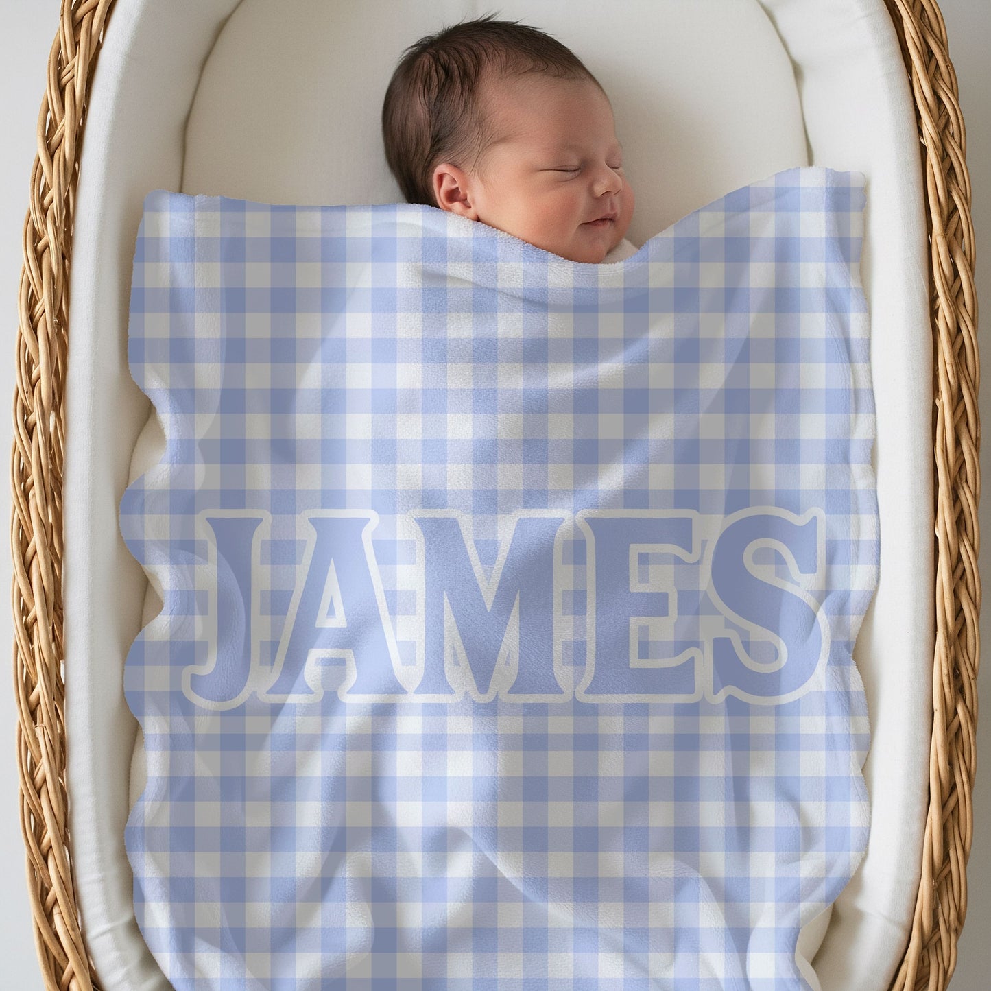 The James Gingham Custom Blanket