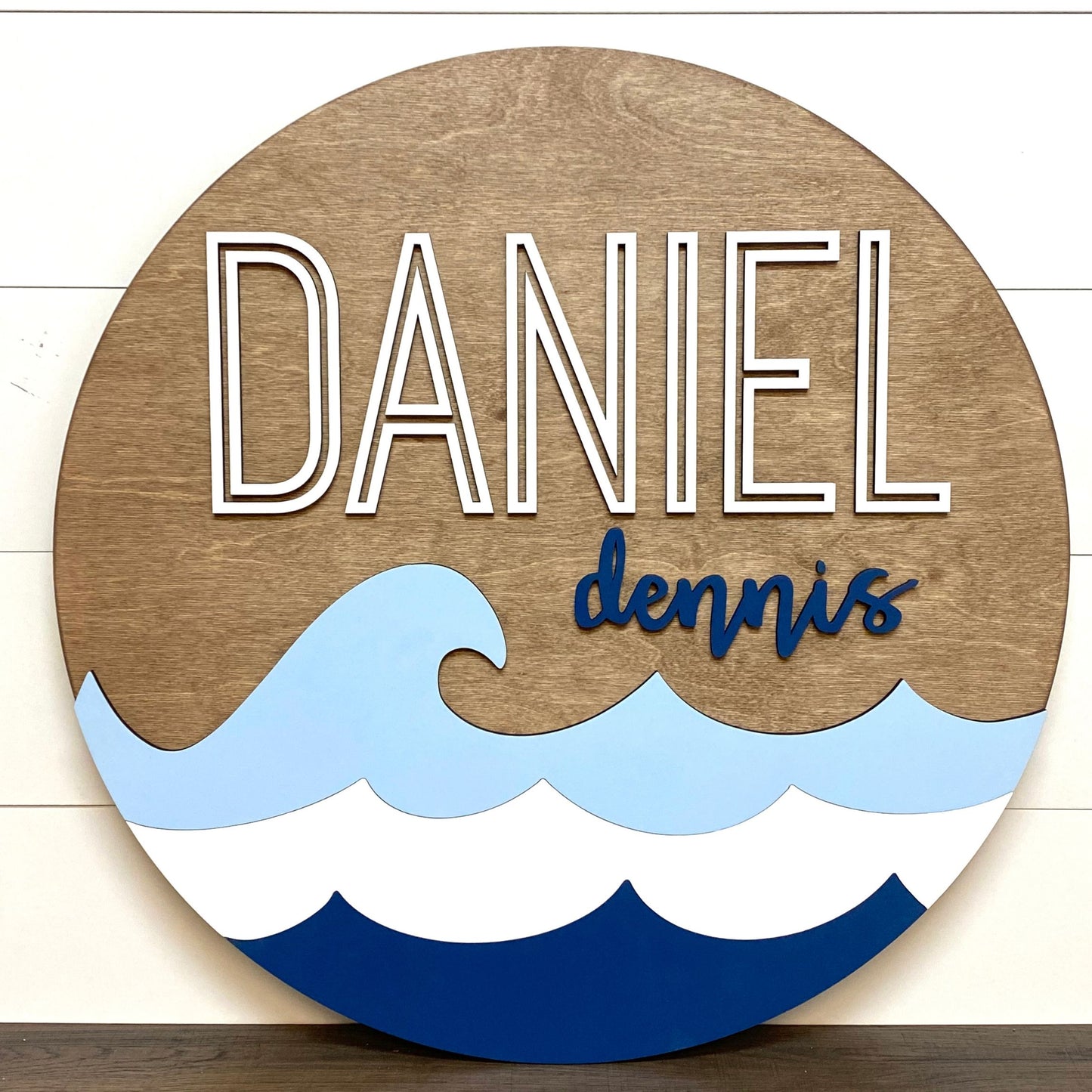 The Daniel Round Wood Sign