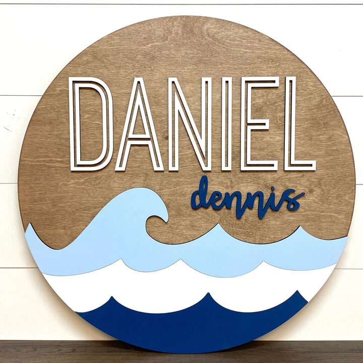 The Daniel Round Wood Sign