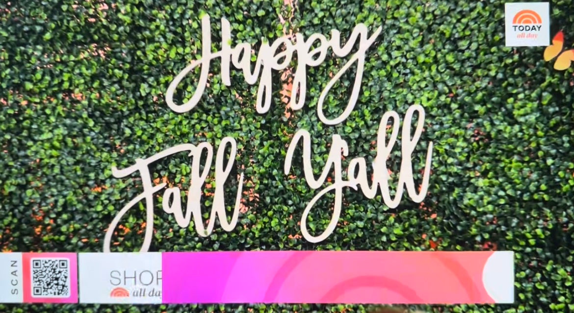 Fall Y'all Wood Sign