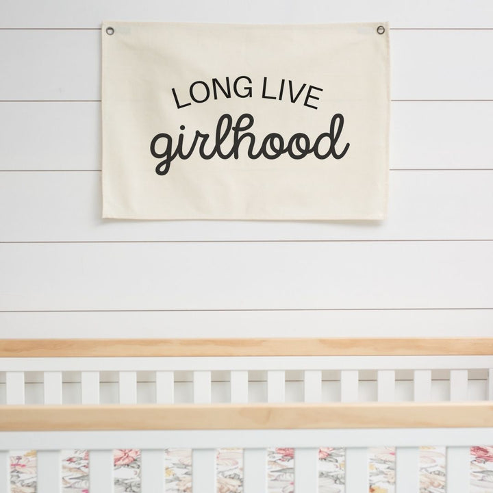 Long Live Girlhood Canvas Banner