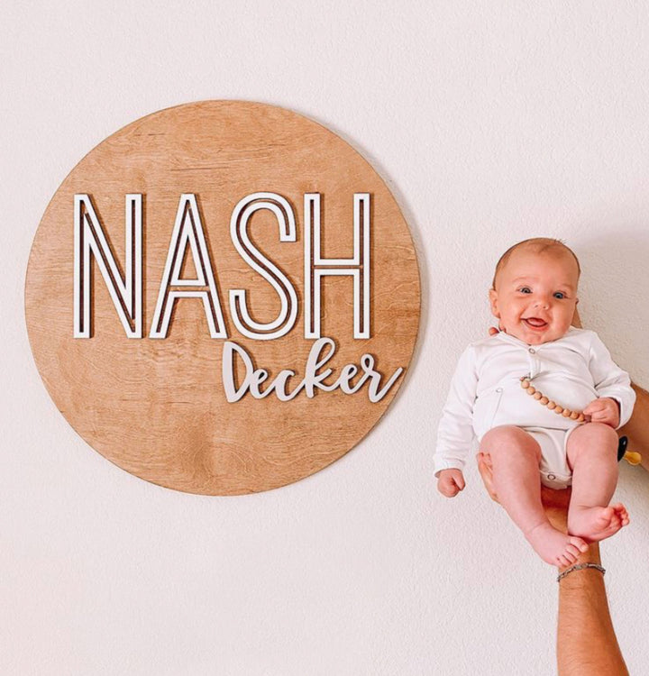 The Nash Nursery Round Sign