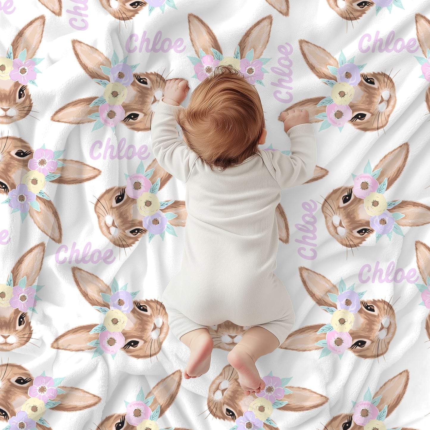 The Chloe Bunny Custom Blanket