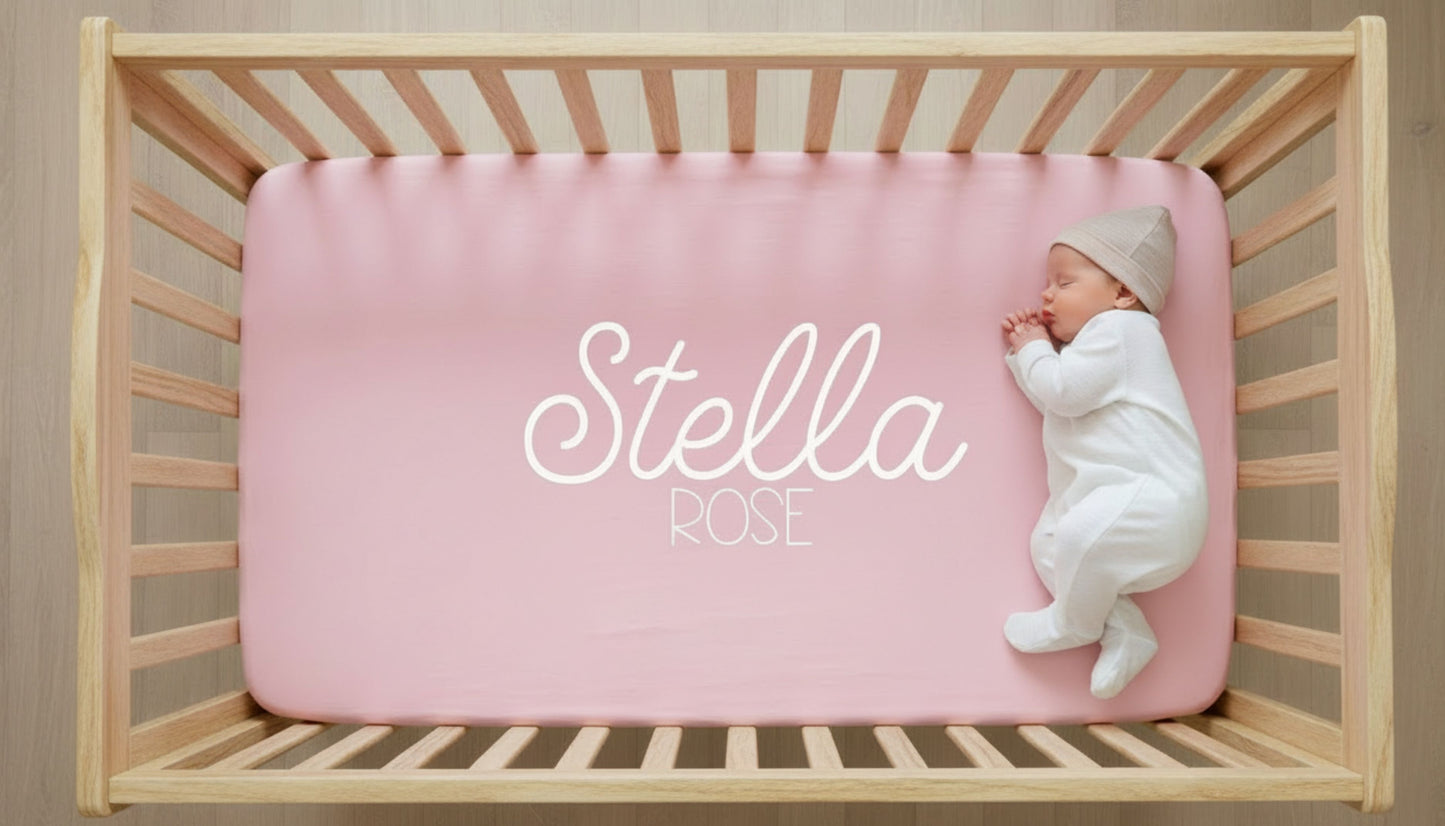 The Stella Rose Crib Sheet