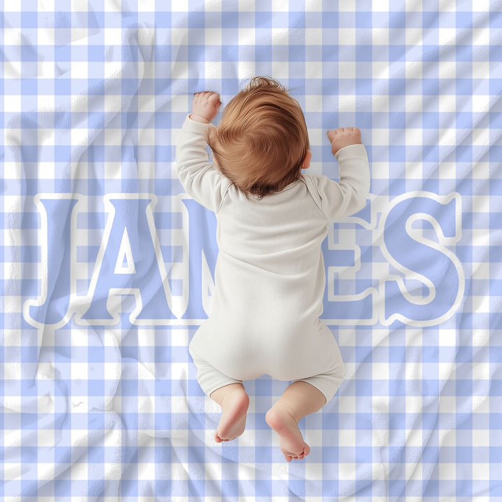 The James Gingham Custom Blanket