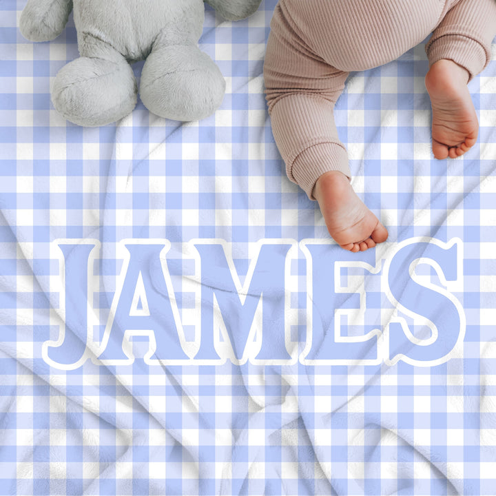 The James Gingham Custom Blanket