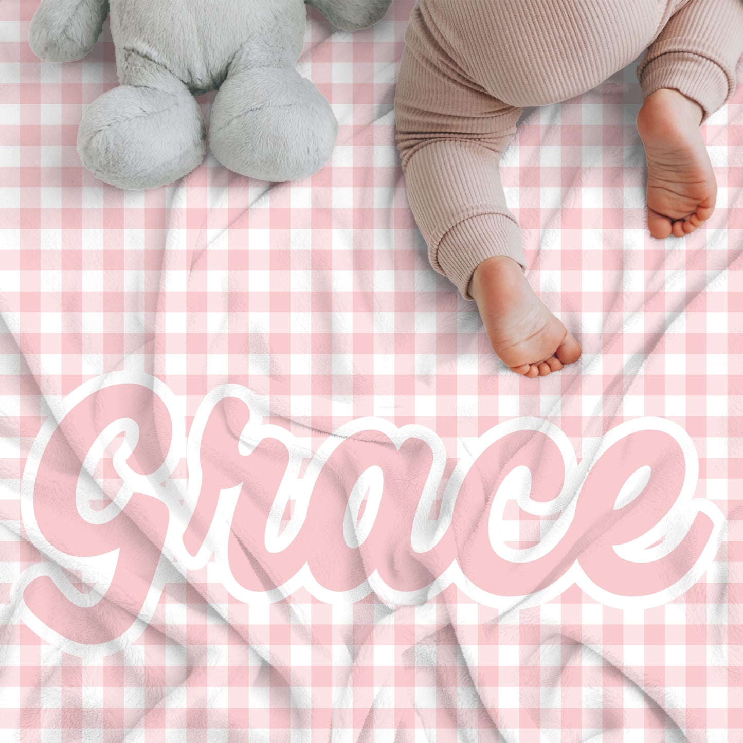 The Grace Gingham Custom Blanket
