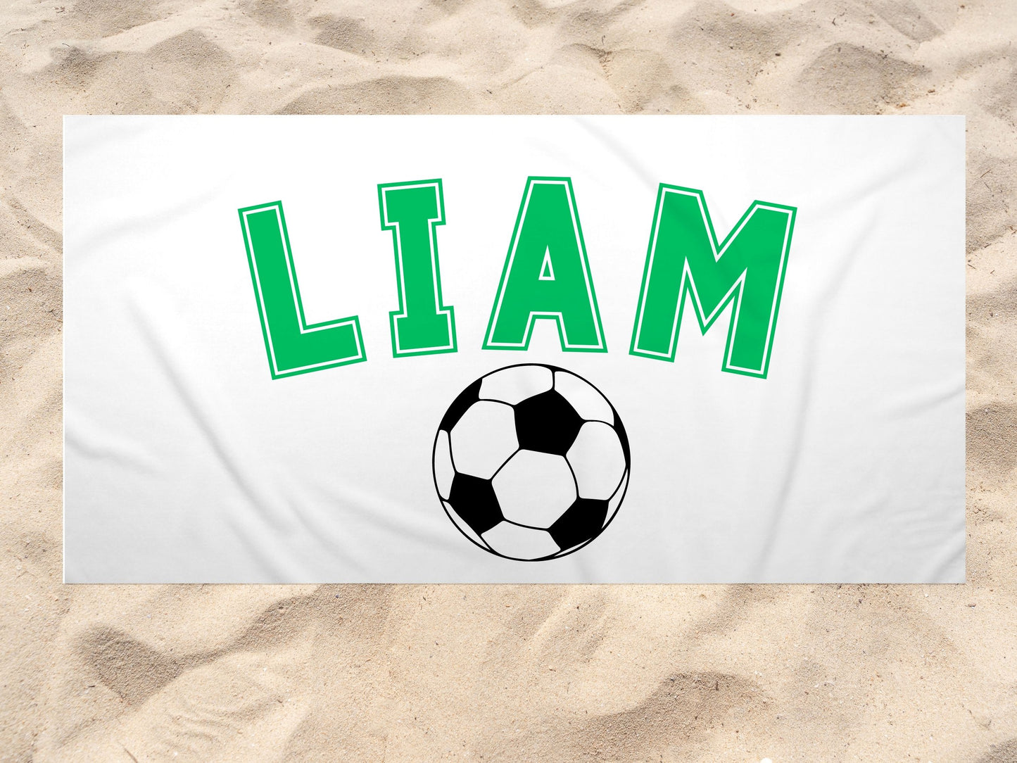 The Soccer Beach Towel