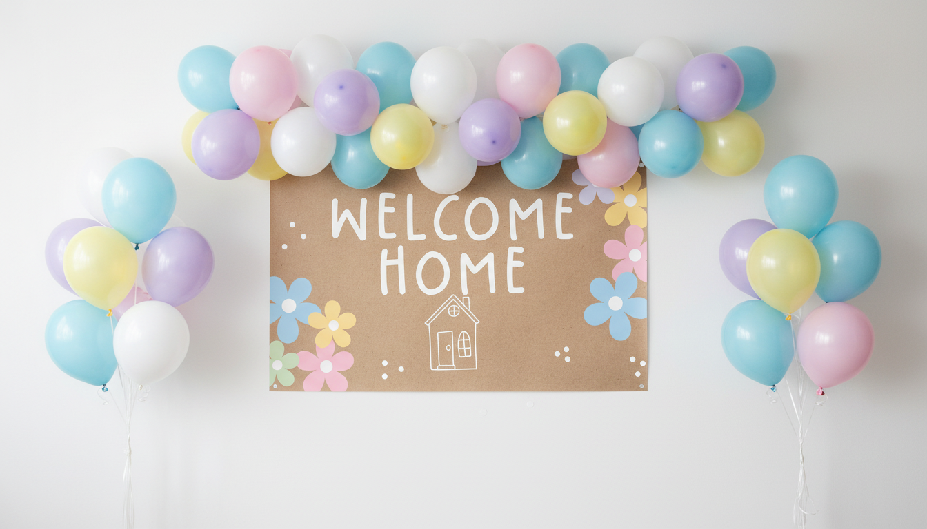 The Welcome Home Event Banner