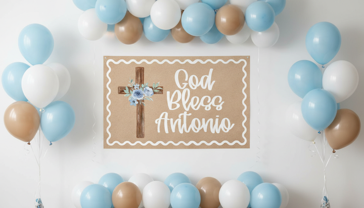 The Boy Baptism Banner