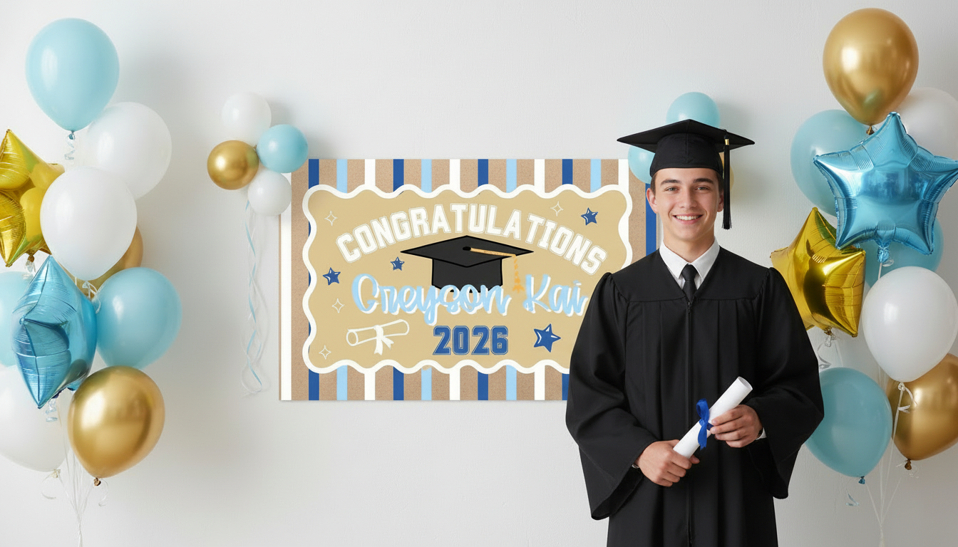 The Happy Graduation Event Banner
