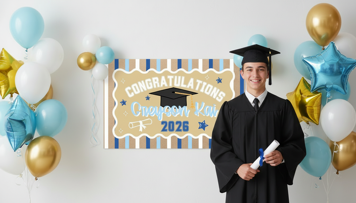 The Happy Graduation Event Banner