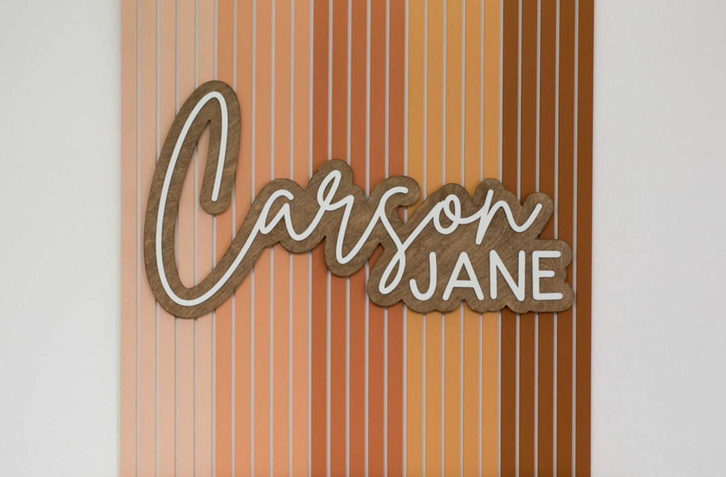 The Carson Bubble Wood Sign