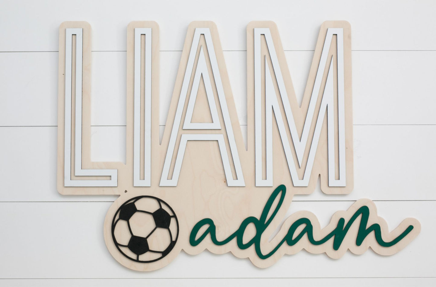 The Liam Bubble Wood Sign