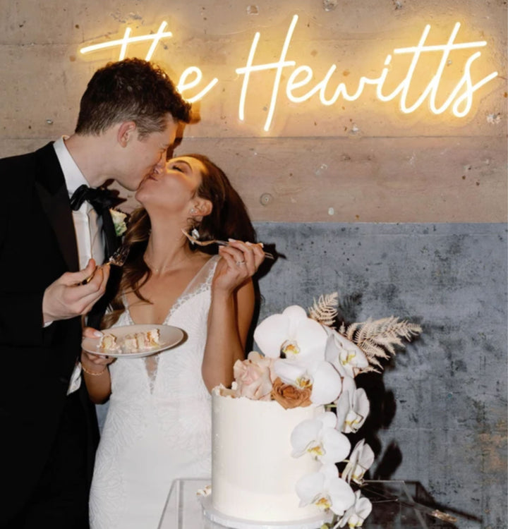 The Hewitts Wedding Neon Sign