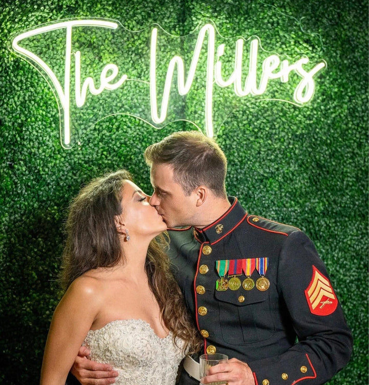 The Millers Wedding Neon Sign